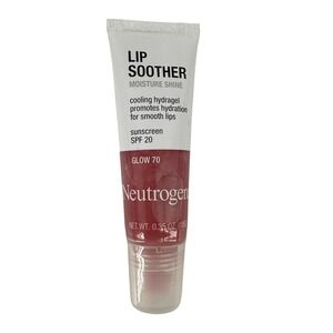 Neutrogena MoistureShine Lip Soother Gloss Glow 70 Pink Shimmer SPF 20 Exp 08/26